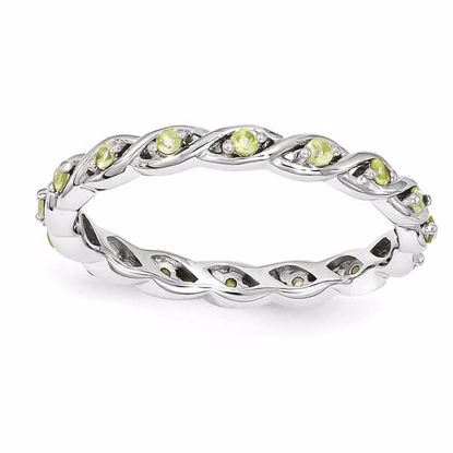 QSK1477-7 Stackable Expressions Sterling Silver Stackable Expressions Peridot Ring