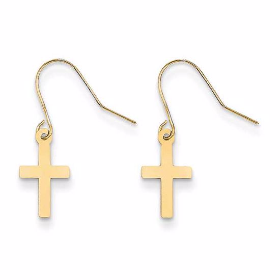 SE2168 Madi K 14k Madi K Cross Dangle Earrings