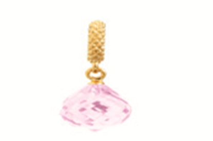 1801-4 Mysterious Drop - 18K Gold Plated - Pink