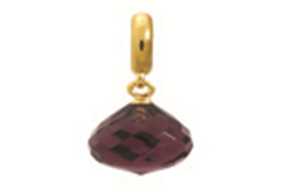 1850-1 Love Drop - 18K Gold Plated - Purple