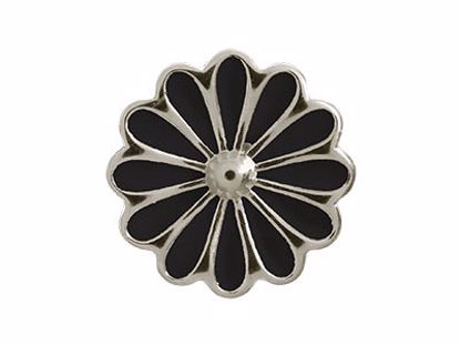 41255-2 Black Daisy Silver