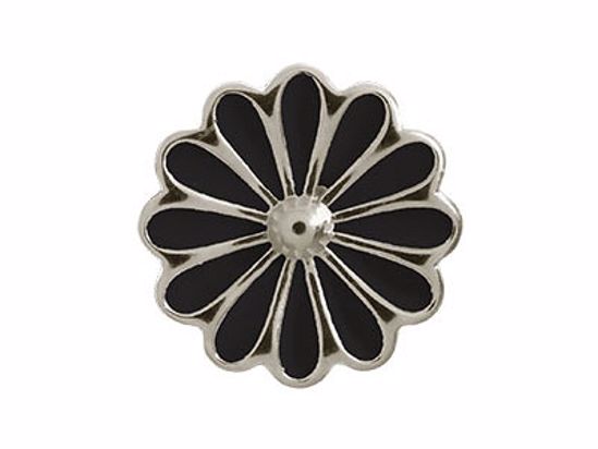 41255-2 Black Daisy Silver