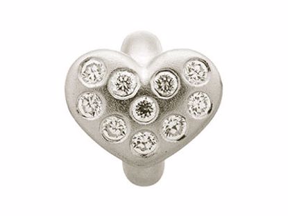 41450-1 White Heart of Love Silver