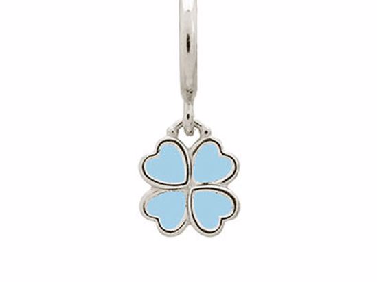 43270-5 Light Blue Clover Silver