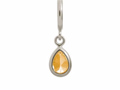 43272-5 Citrine Drop Silver