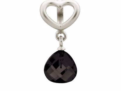 43273-2 Black Heart Grip Drop Silver