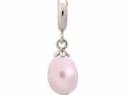 43306-3 Rose Pearl Drop Silver