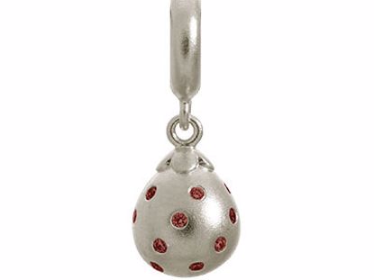 43800-4 Garnet Star Drop Silver