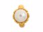 51252-1 White Pearl Flower Gold