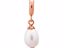 63352-1 White Pearl Drop Rose Gold