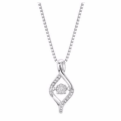 val20142f Silver Diamond Pendant