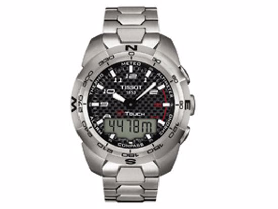 T0134204420200 T-Touch Expert Men's Black Quartz Chronograph Sport Watch