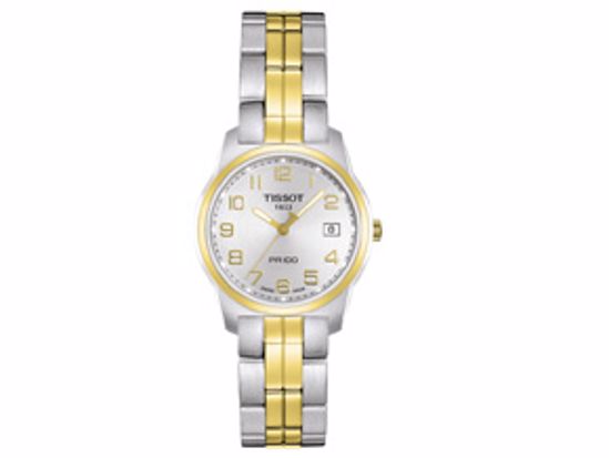 T0492102203200 PR100 Women's Silver Quartz Steel Two-Tone Watch