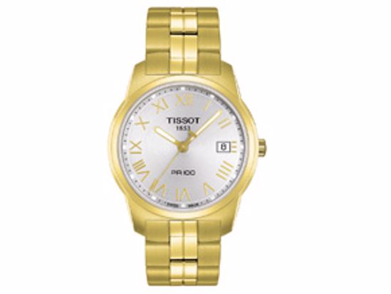 T0494103303300 PR100 Men's Yellow Stainless Steel Watch