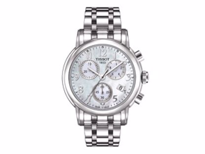 T0502171111200 Dressport Women's Quartz White Chronograph Classic Stainess Steel Bracelet Watch