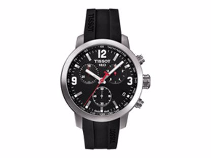 T0554171705700 PRC 200 Men's Black Chronograph Quartz Sport Watch