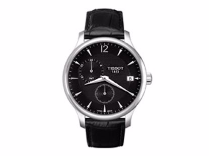 T0636391605700 Tradition GMT Men's Black Quartz Classic Watch