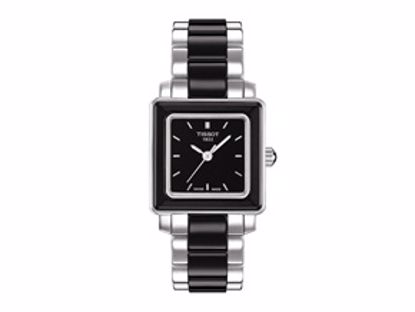 T0643102205100 Cera Square Ladies Black Quartz Ceramic Trend watch