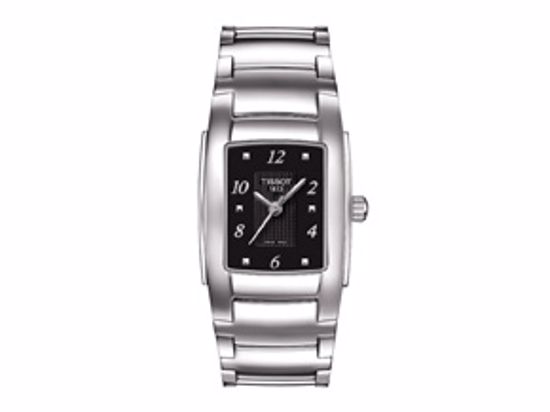 T0733101105700 T10 Women's Black Quartz Trend Watch