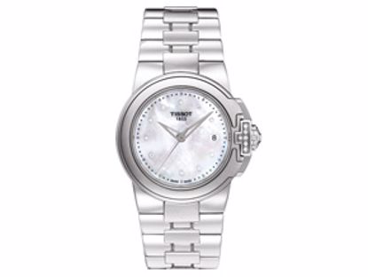 T0802106111600 Sport-T Lady Women's White Mother Of Pearl Diamonds Quartz Sport Watch