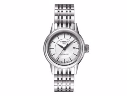 T0852071101100 Carson Women's Automatic White Watch with Stainless Steel Bracelet