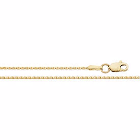 CH164:298810:P 14kt Yellow 1mm Diamond Cut Wheat 16" Chain
