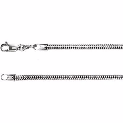 CH705:295638:P Sterling Silver 2.5mm Round Snake 16" Chain