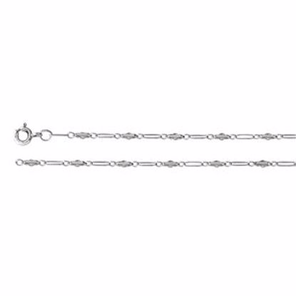 CH708:295651:P Sterling Silver 2.75mm Bar 7" Chain
