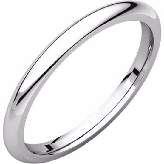 IR15.5:151226:P 10kt White 2mm Comfort Fit Band