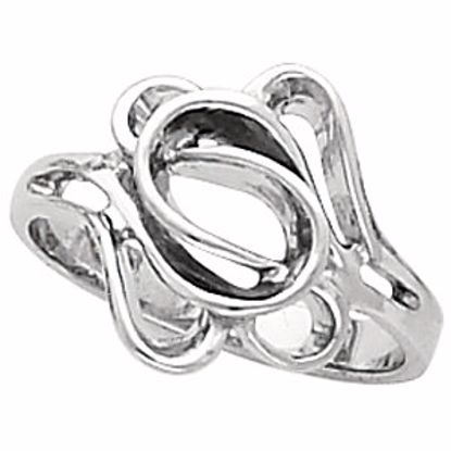 5353:13610:P 14kt White Metal Fashion Ring