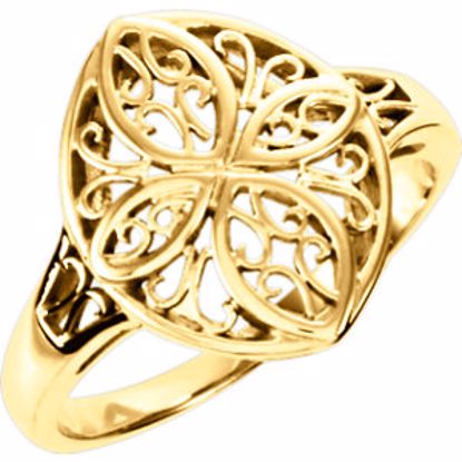 5465:30838:P 10kt Yellow Filigree Ring