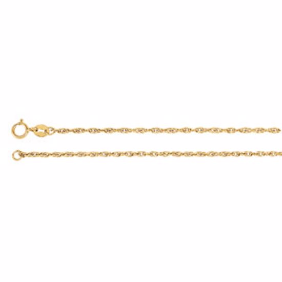 CH74:92977:P 14kt Yellow 1.75mm Solid Rope 7" Chain
