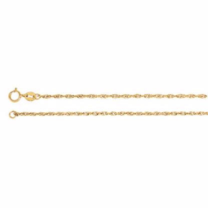 CH74:92978:P 14kt Yellow 1.75mm Solid Rope 16" Chain
