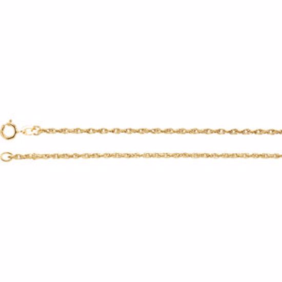 CH70:92975:P 14kt Yellow 1.5mm Rope 20" Chain
