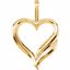 80713:73189:P 14kt Yellow Heart Pendant