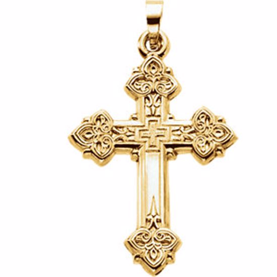 R16218:103735:P Hollow Design Cross Pendant