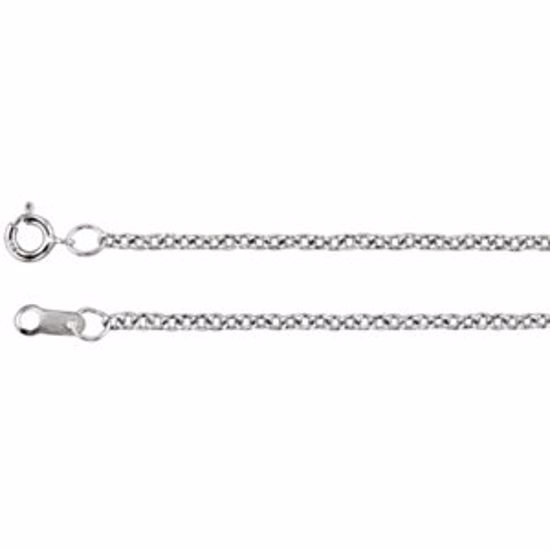 CH176:133524:P Platinum 1.5mm Solid Cable 16" Chain