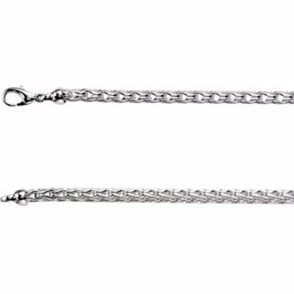 CH261:139497:P Sterling Silver 4.5mm Solid Wheat Chain 20" Chain