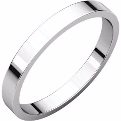 F5:149943:P 10kt White 2.5mm Flat Band