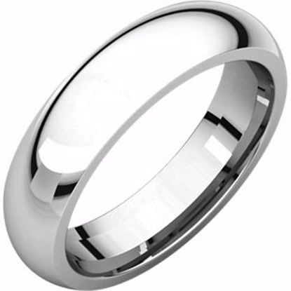 IR11:151109:P 10kt White 5mm Comfort Fit Band