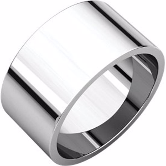 F5:149954:P 10kt White 10mm Flat Band