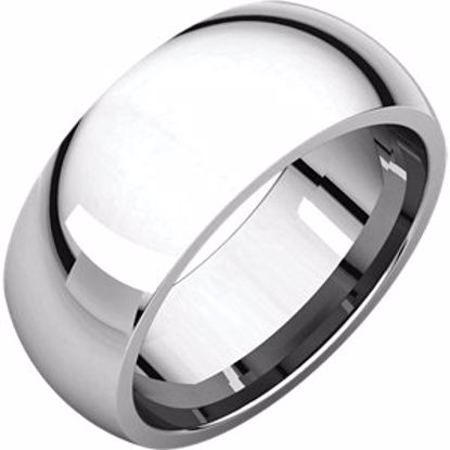 IR14:151133:P 10kt White 8mm Comfort Fit Band