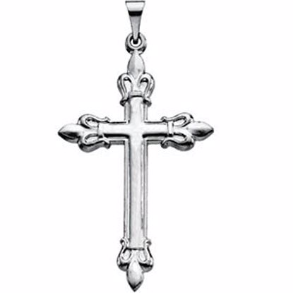 R16103:164148:P Fleur-de-lis Cross Pendant