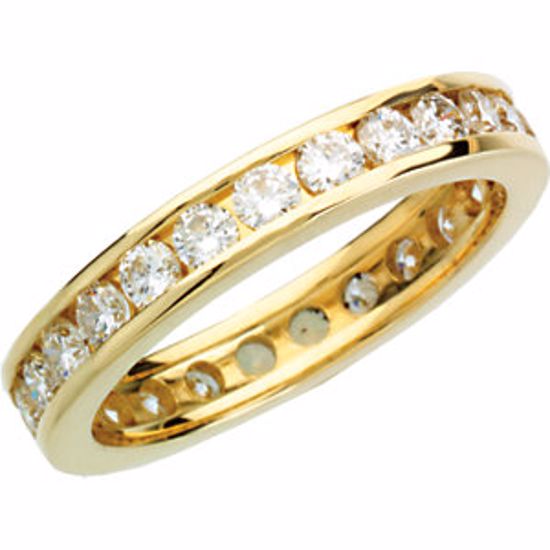 60238:207486:P 14kt Yellow 1 1/3 CTW Diamond Eternity Band Size 6