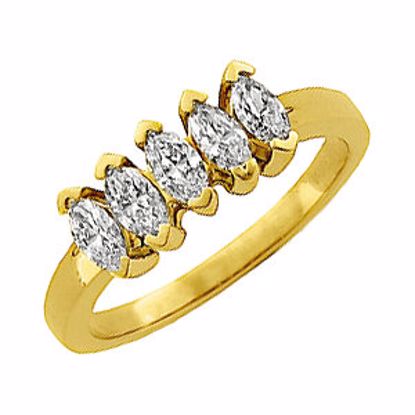 60242:207500:P 14kt Yellow 3/4 CTW Diamond Anniversary Band