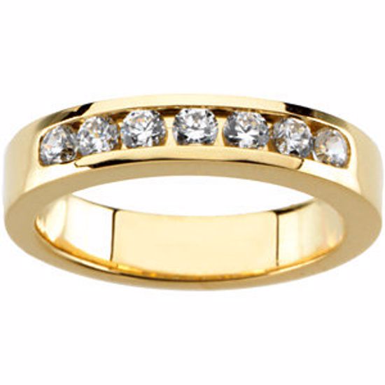 60144:207347:P 14kt Yellow 3/8 CTW Diamond Band