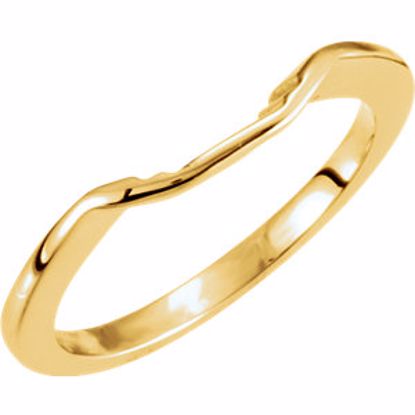 12724:205715:P 18kt Yellow Band for 7.5mm Engagement Ring