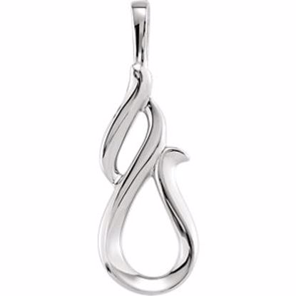 80753:225109:P Platinum Freeform Pendant