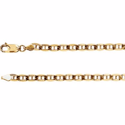 CH486:244786:P 14kt Yellow 4.5mm Anchor 16" Chain