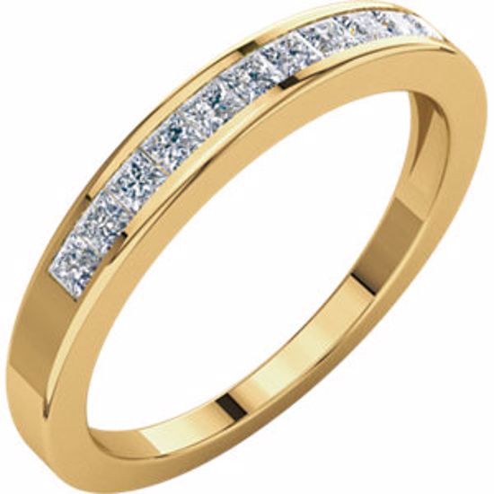 62178:262410:P 14kt Yellow 1/3 CTW Diamond Anniversary Band Size 5